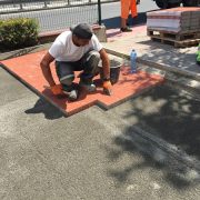 Вертикална планировка около хотел с използването на Баумит ГалаДрейн baumit-gala