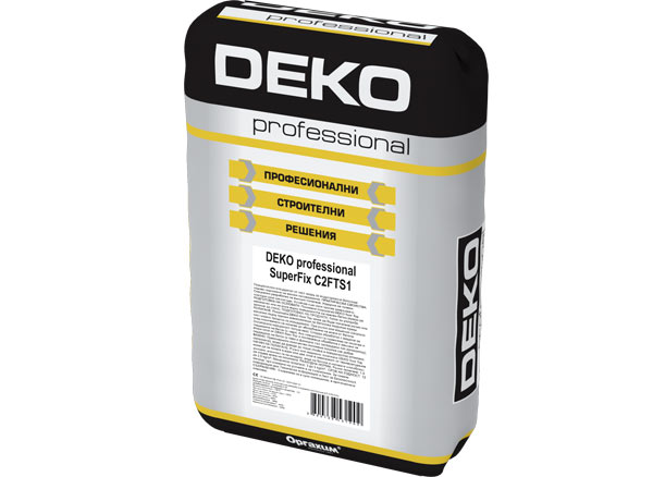 Нови специализирани лепила за плочки DEKO professional DEKO-professional