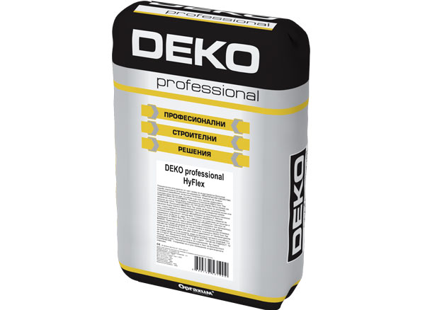 Нови специализирани лепила за плочки DEKO professional